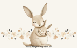 Kangaroo Hug Behang – In Neutrale Tinten