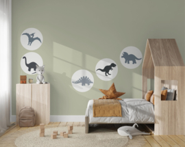 Dino Muurcirkel  Set van 5