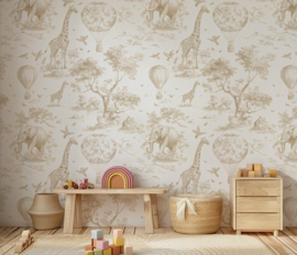 Savanne Dromen – Behang op maat voor baby- en kinderkamers