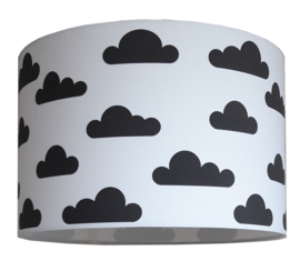 kinderlamp wolk zwart wit