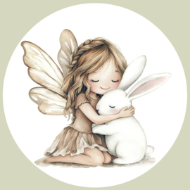 Elfjes Naturel Muurcirkel  Set van 5