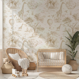 Savanne Dromen – Behang op maat voor baby- en kinderkamers