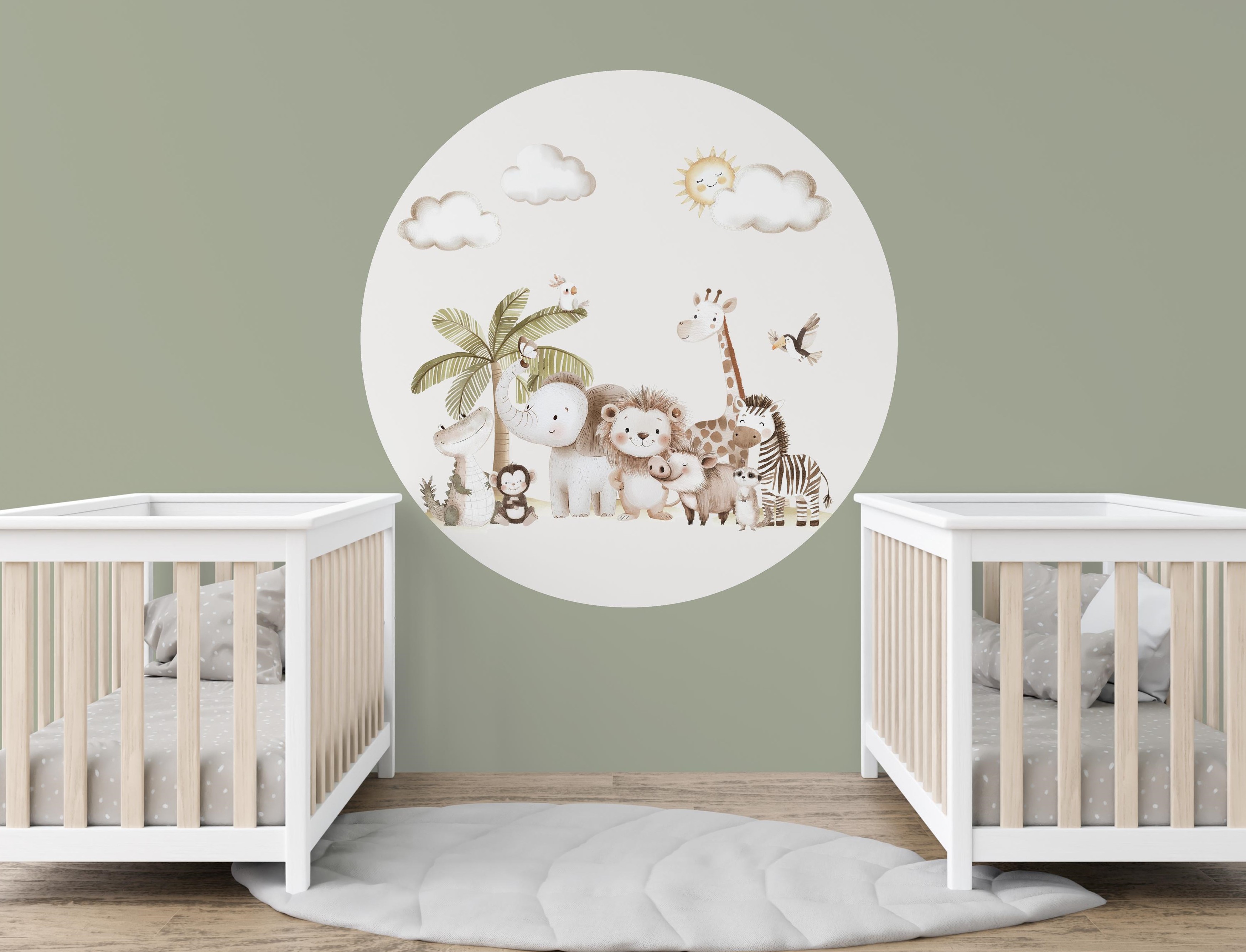 Muurcirkel  Safari Baby's