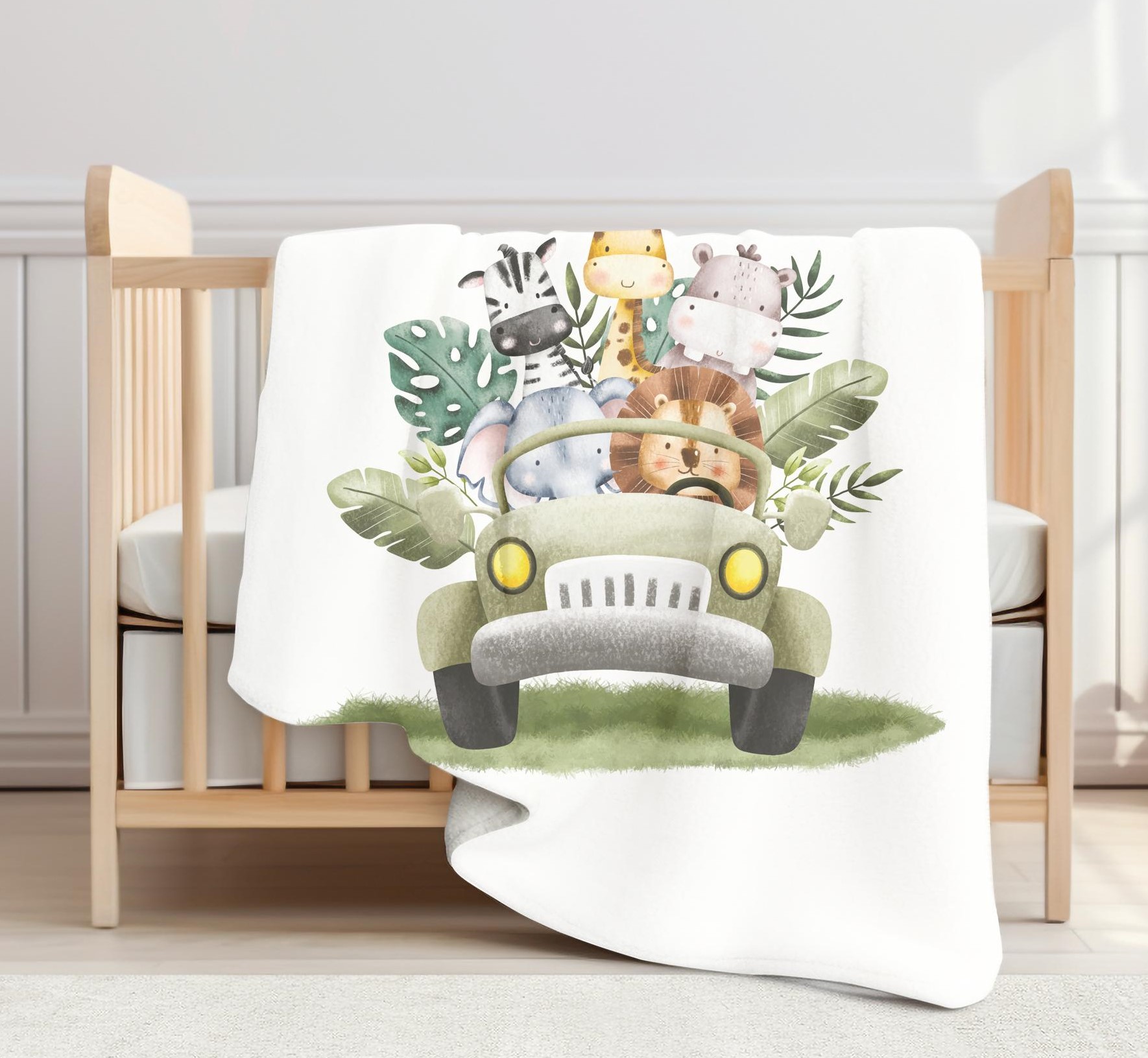 Ledikantdeken Safari Car