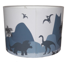 Kinderlamp dino blauw