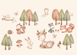 Poster woodland friends