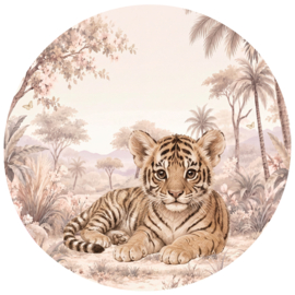 Safari Blossom  Tijgertje – Muurcirkel