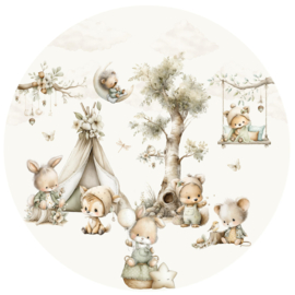 Muurcirkel Kleine Bosviendjes