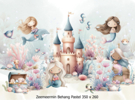 Zeemeerminnen Behang Wandvullend