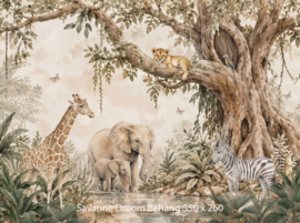 Savanne Droom – Jungle Behang met Dieren