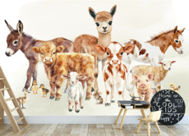 Boerderijvriendjes Behang