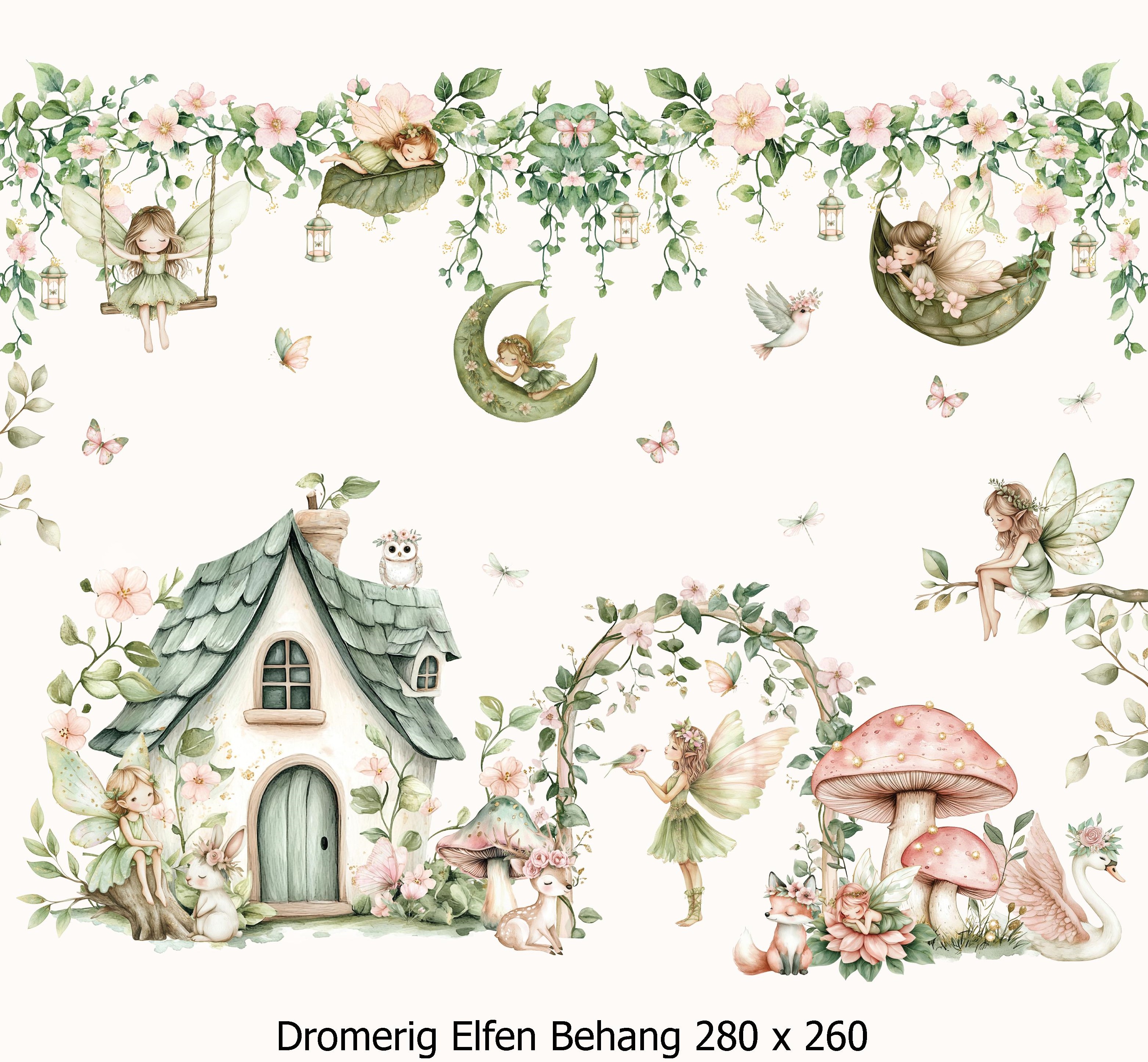 Dromerig Elfen Behang