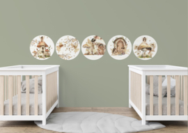 Elfjes Muurcirkel  Set van 5