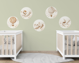 Droomvlucht Muurcirkel Set van 5