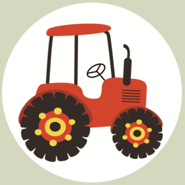 Op De Boerderij Muurcirkel  Set van 5