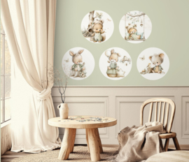 Kleine Bosvriendjes Muurcirkel Set van 5