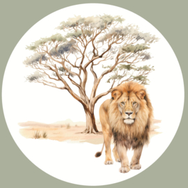 Safari Dieren Muurcircel Set van 5