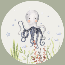 Sea Life -  Onder Waterwereld  Muurcirkel Set van 5