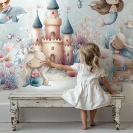 Zeemeerminnen Behang Wandvullend