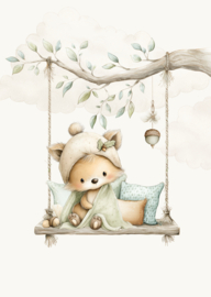 Poster Kleine Bosvriendjes Vosje