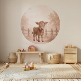 Little Meadow – Muurcirkel met lief kalfje