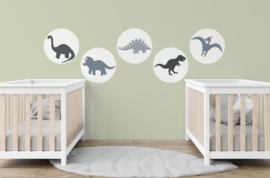 Dino Muurcirkel  Set van 5