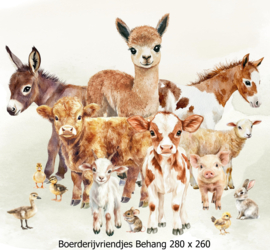 Boerderijvriendjes Behang