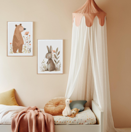 kinderposter betoverende bosdieren beer