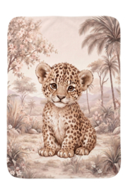 Ledikantdeken Safari Blossom Luipaardje