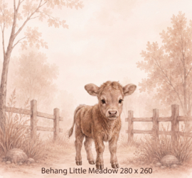 Little Meadow – Behang met Lief Kalfje