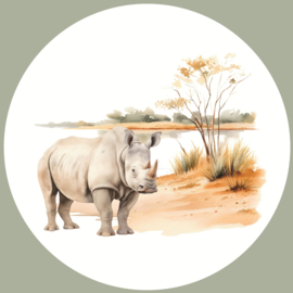 Safari Dieren Muurcircel Set van 5