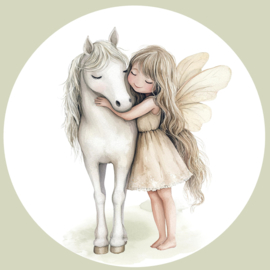 Elfjes Naturel Muurcirkel  Set van 5