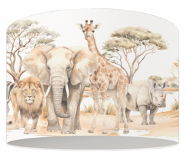 Safari Dieren Kinderlamp   - Safari Kamer