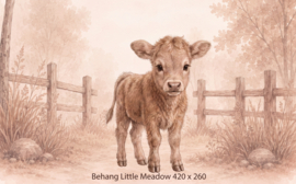 Little Meadow – Behang met Lief Kalfje