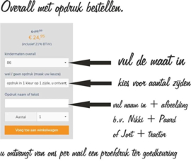 Kinderoverall appelgroen