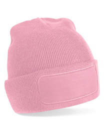 Roze Wintermuts met je  eigen opdruk