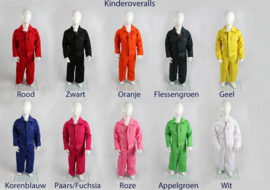 Kinderoverall in 9 kleuren