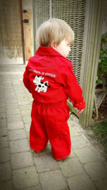 Kinderoverall rood