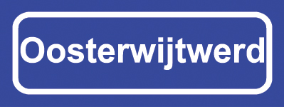 Koelkastmagneet plaatsnaambord Oosterwijtwerd