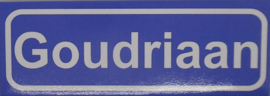 Koelkastmagneet plaatsnaambord Goudriaan