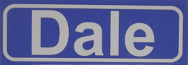 Koelkastmagneet plaatsnaambord Dale