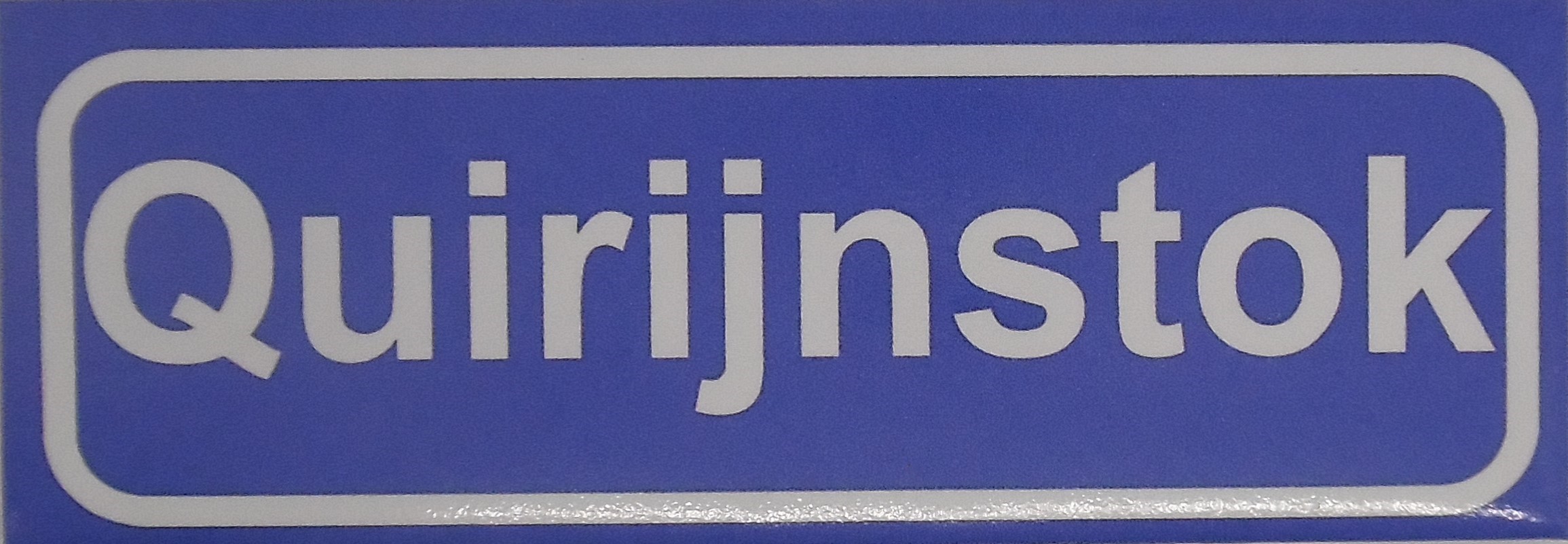 Koelkastmagneet plaatsnaambord Quirijnstok