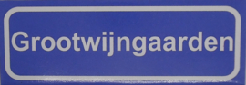 Koelkastmagneet plaatsnaambord Grootwijngaarden
