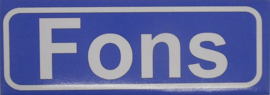 Koelkastmagneet plaatsnaambord Fons