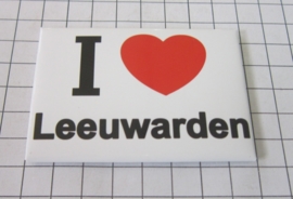 koelkastmagneet I ♥ Leeuwarden N_FR2.002