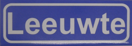 Koelkastmagneet plaatsnaambord Leeuwte