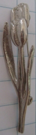 BRO 302 Broche tulpen, zwaar verzilverd
