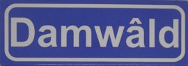 Koelkastmagneet plaatsnaambord Damwâld