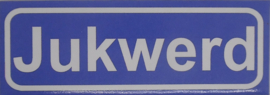 Koelkastmagneet plaatsnaambord Jukwerd