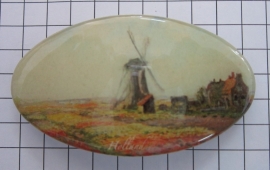 Haarspeld ovaal 8cm HAO 304 molen Monet, made in France haarclip, beste kwaliteit, klemt uitstekend.